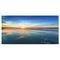 Designart - Blue Seashore with Distant Sunset - Seascape Canvas Art Print